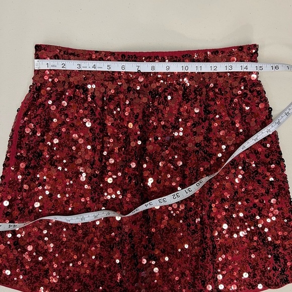 Garnet Hill Red Sequined Tank and Skirt Set Size M - Picture 8 of 10